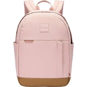 Pacsafe Water-Repellent Recycled PET Anti-Theft Go Backpack in Sunset Pink #5556